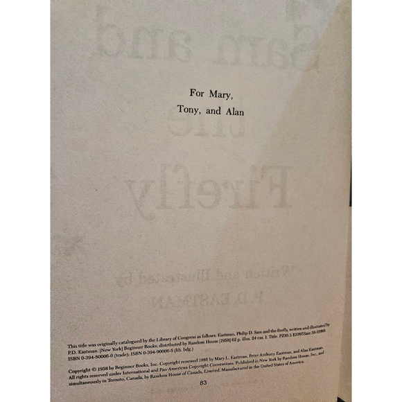 Dr Seuss Book "Sam and the Firefly" Hardcover by PD EastMan 1958 - Picture 4 of 10